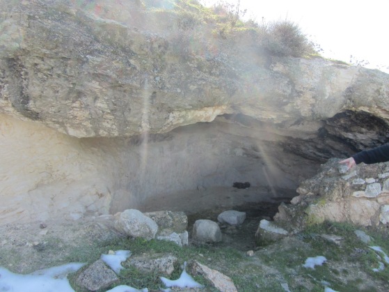 empty cave by jerusalem